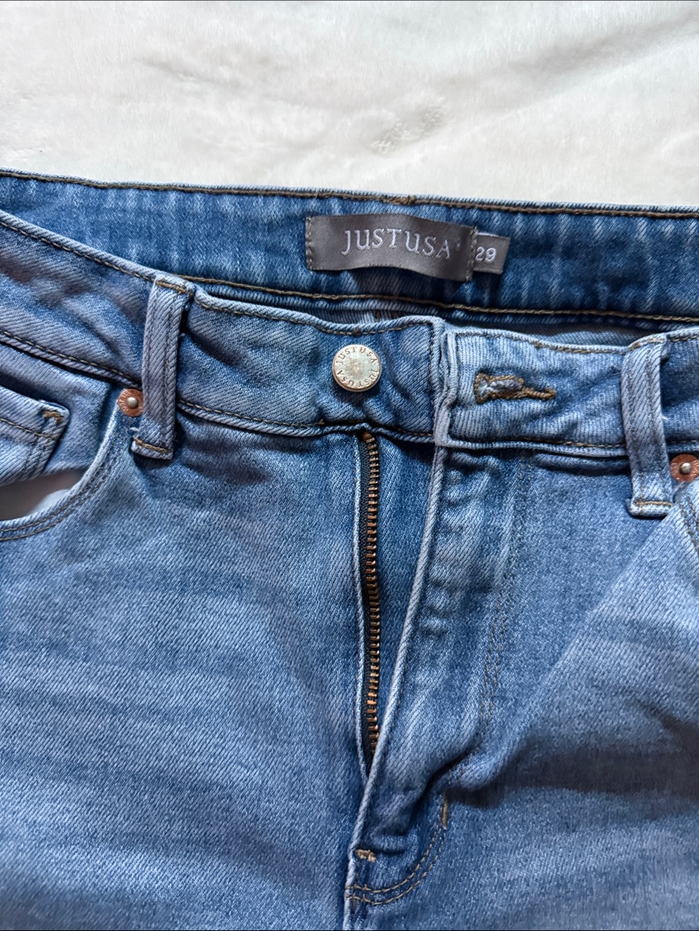 Just USA Women's Medium Blue Flare Jeans